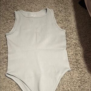 Ribbed Gray One Piece